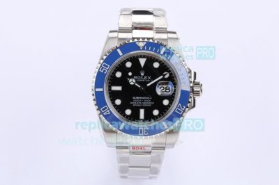 EW Replica Rolex Submariner 41mm Watch Black Dial Blue Ceramic Bezel Ref,126619lb